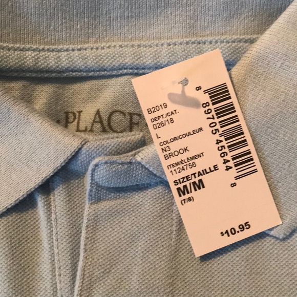 Short sleeved light blue pique polo - Picture 2 of 5